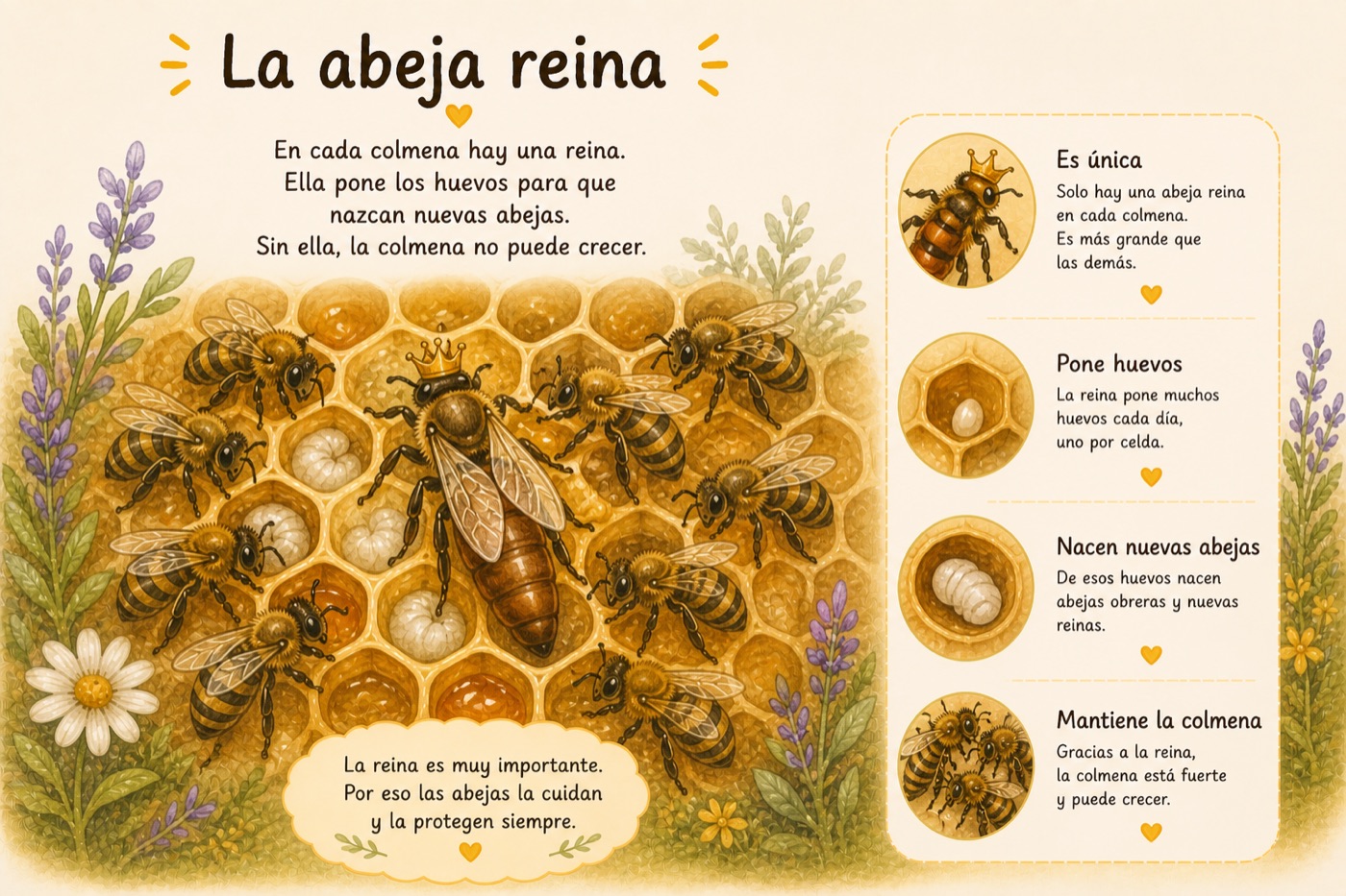 Ilustración: Quién vive en la colmena